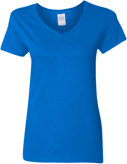 Custom Ladies V-Neck Cotton T-Shirt, G500VL - Image 6