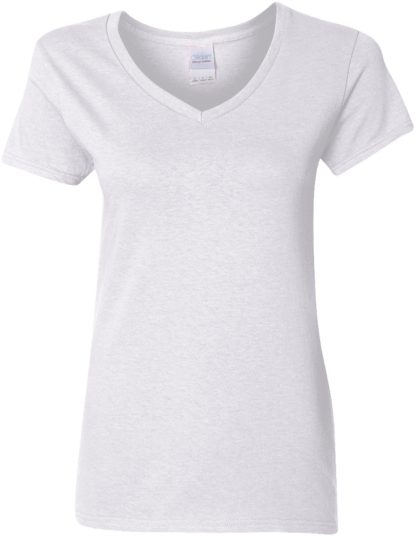 Custom Ladies V-Neck Cotton T-Shirt, G500VL - Image 7