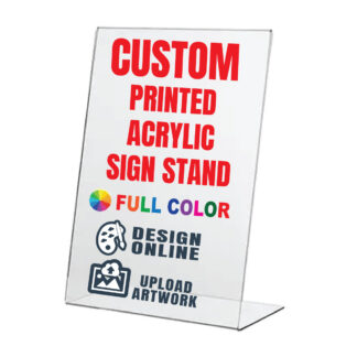 Custom Printed Acrylic Sign Stand