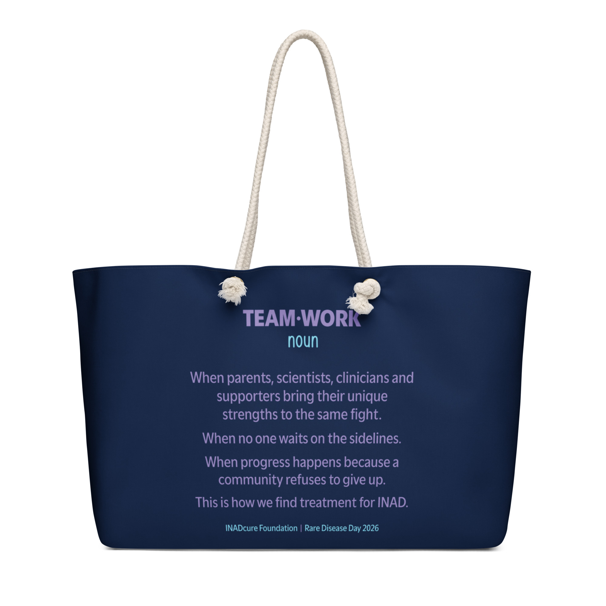 INADcure Rare Disease Week Oversized weekender bag - Image 4