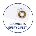 Yes- Add Grommets Every 2 Feet