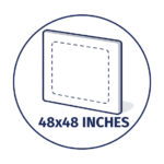 4ftx4ft - 48x48 Inches