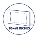 8ftx4ft - 96x48 Inches